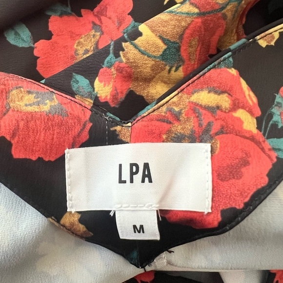 Medium - NWT - LPA X Revolve - Button-Up Floral Slip Maxi Dress - Low Back - Picture 4 of 13